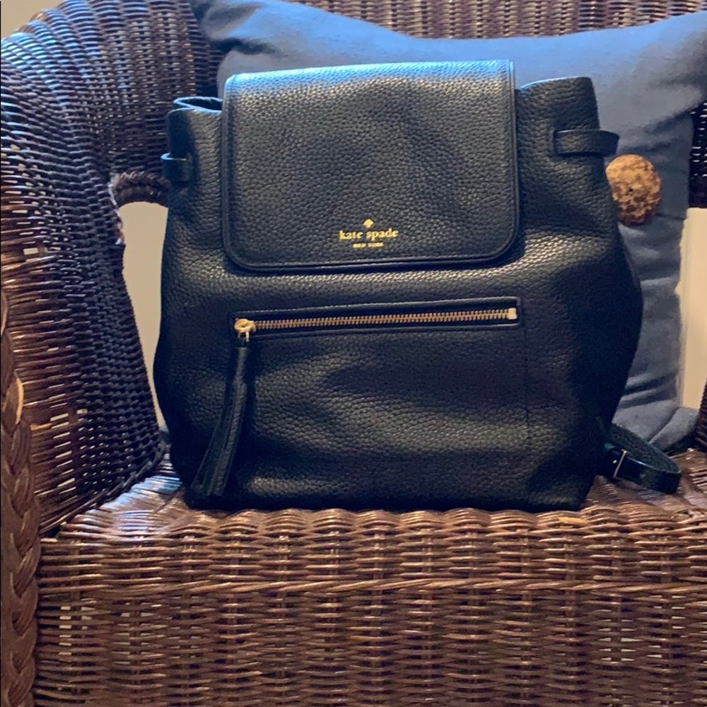 Black Kate spade backpack NWOT
